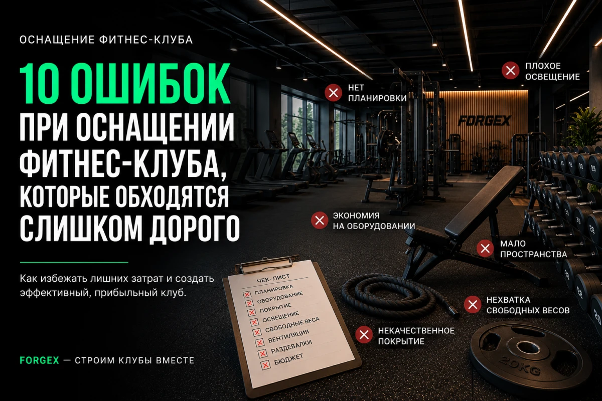 Ошибки при оснащении фитнес-клуба, которые обходятся слишком дорого