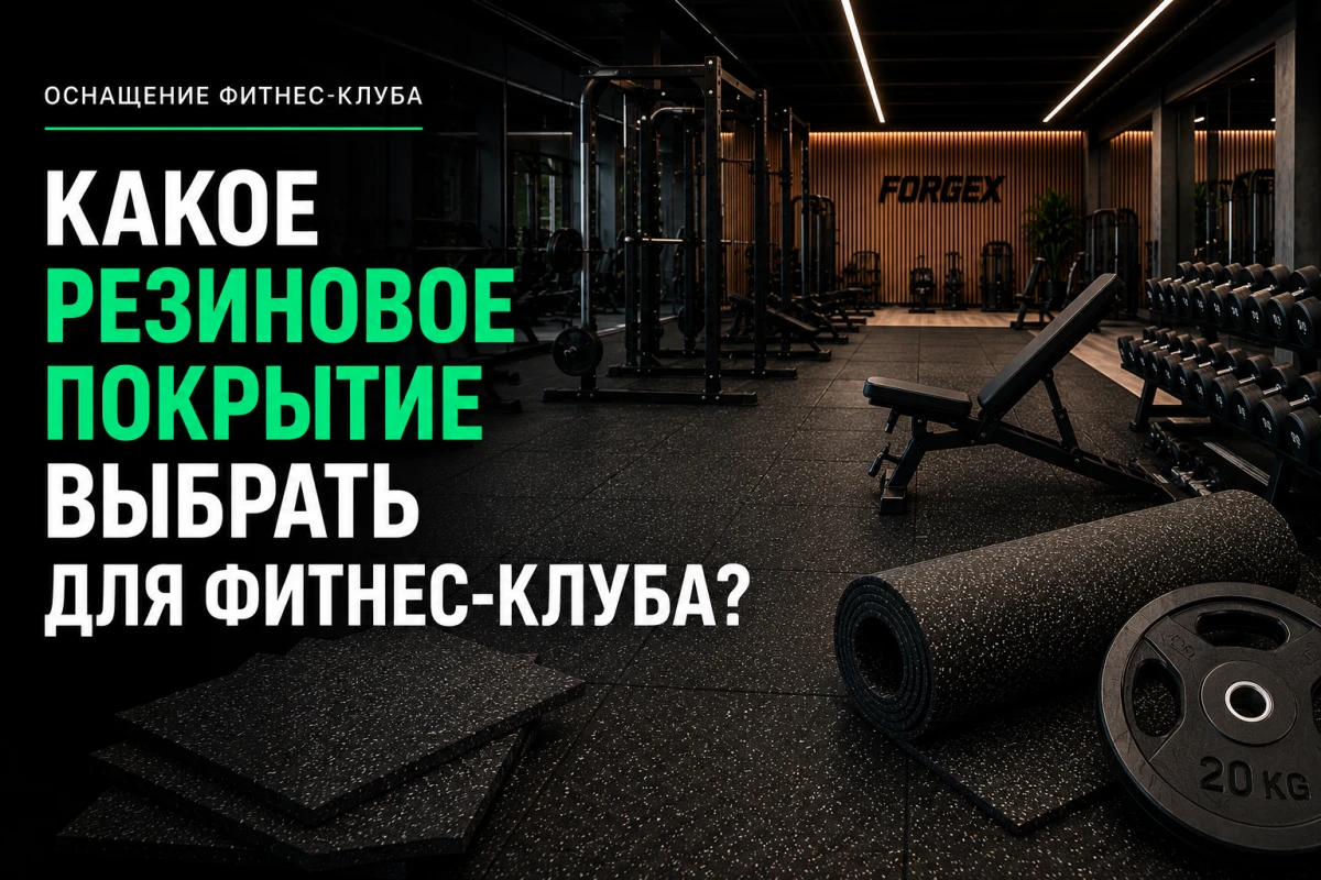 Какое резиновое покрытие выбрать для фитнес-клуба?